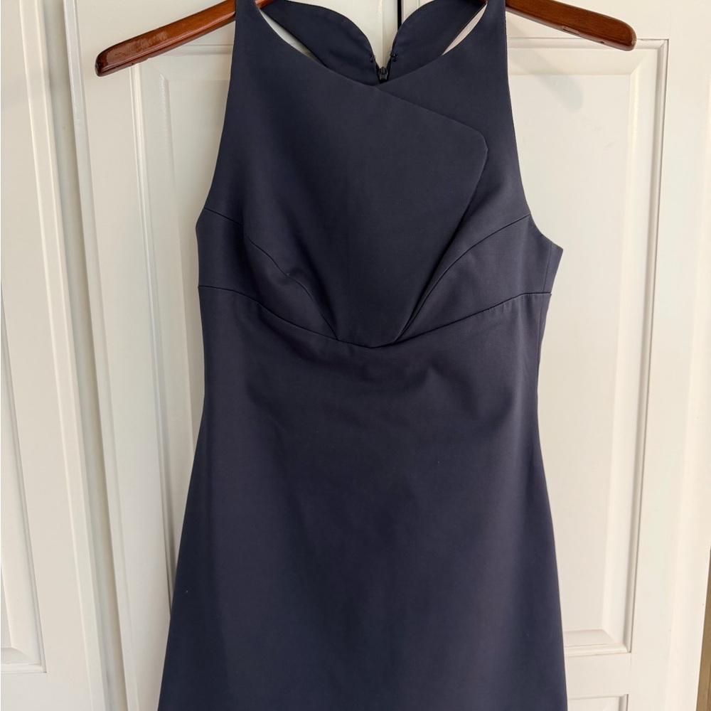 EMPORIO ARMANI Elegant Navy Blue Sleeveless Mini dress Sz IT36